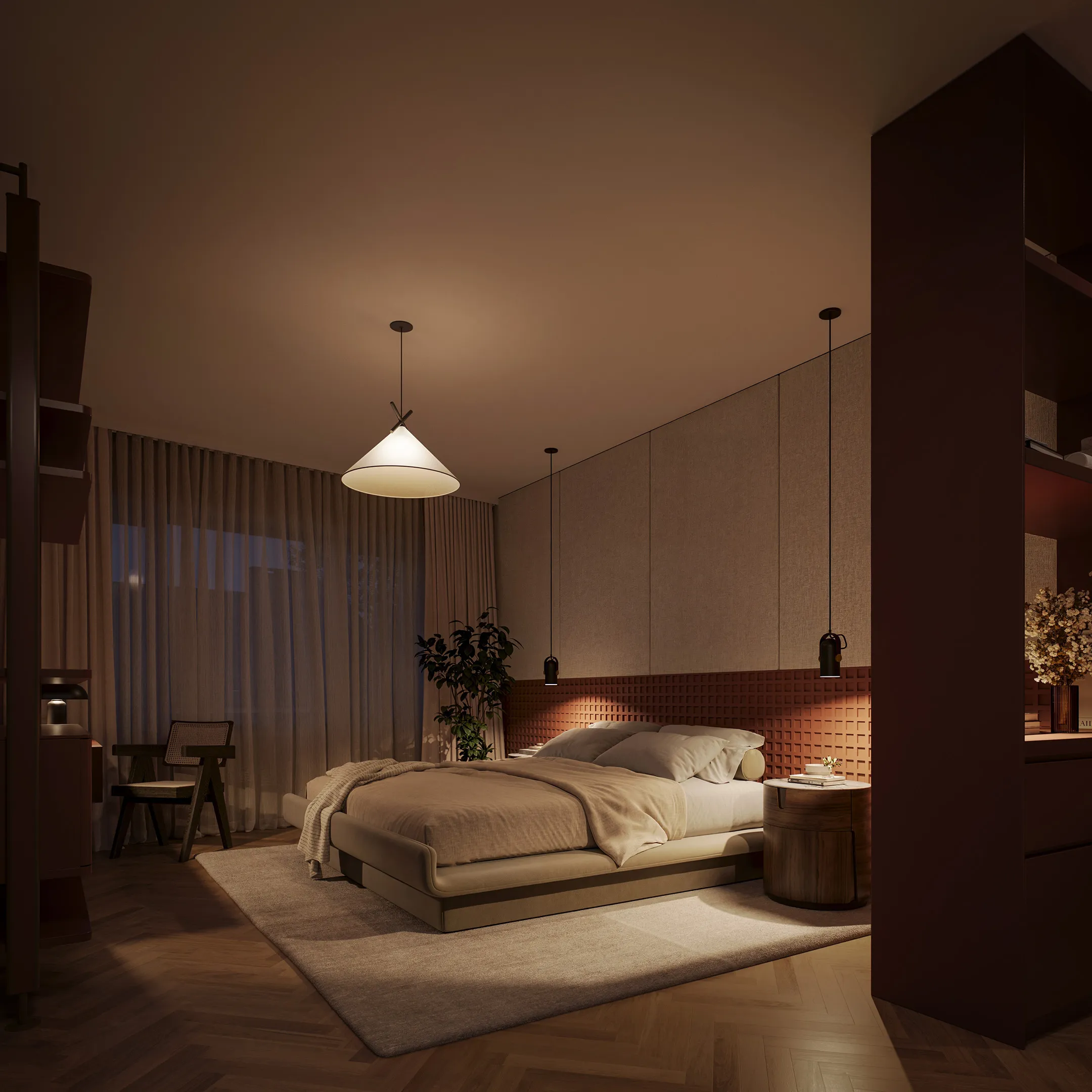 Bedroom with a view in Rezidence Montgomery